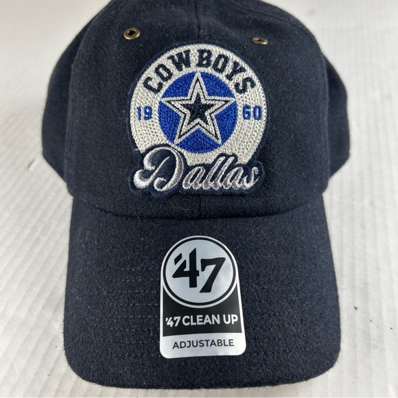 Stoney Clover Lane Navy Blue Dallas Cowboys Hat brand‎ new NFL adjustable - Picture 1 of 8